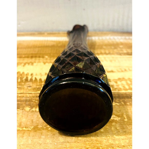 Vintage Mid Century Amethyst Purple Swung Vase 9" Tall - Picture 8 of 9